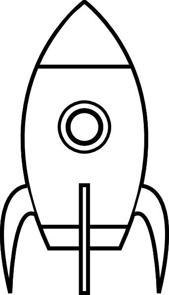 Rocket Ship Stencil - Clipart library