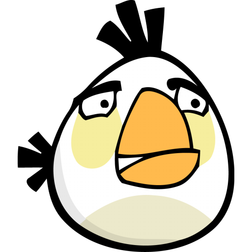 White Angry Bird Icon, PNG ClipArt Image | IconBug.