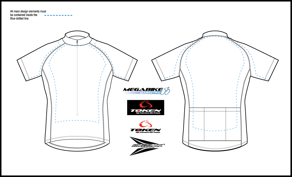 Cycling Jersey Design Template Clip Art Library