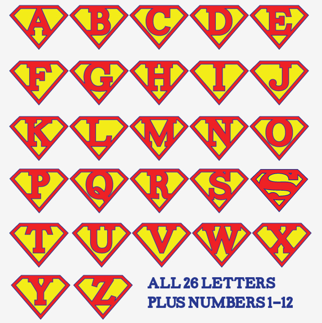 Printable Superman birthday banner for a super hero birthday party 
