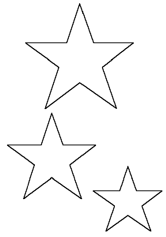 Printable Small Stars Template