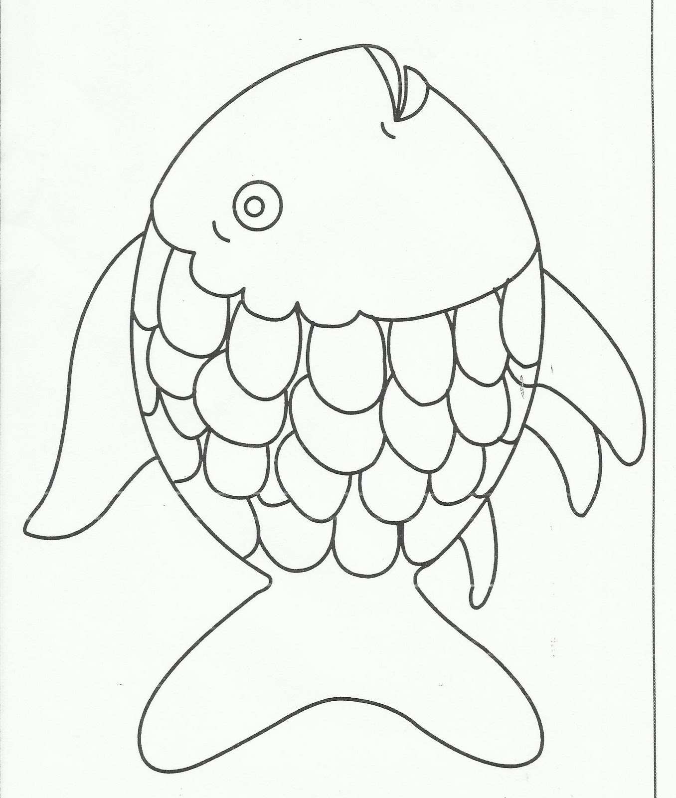 Free Printable Rainbow Fish Template Free Printable Templates