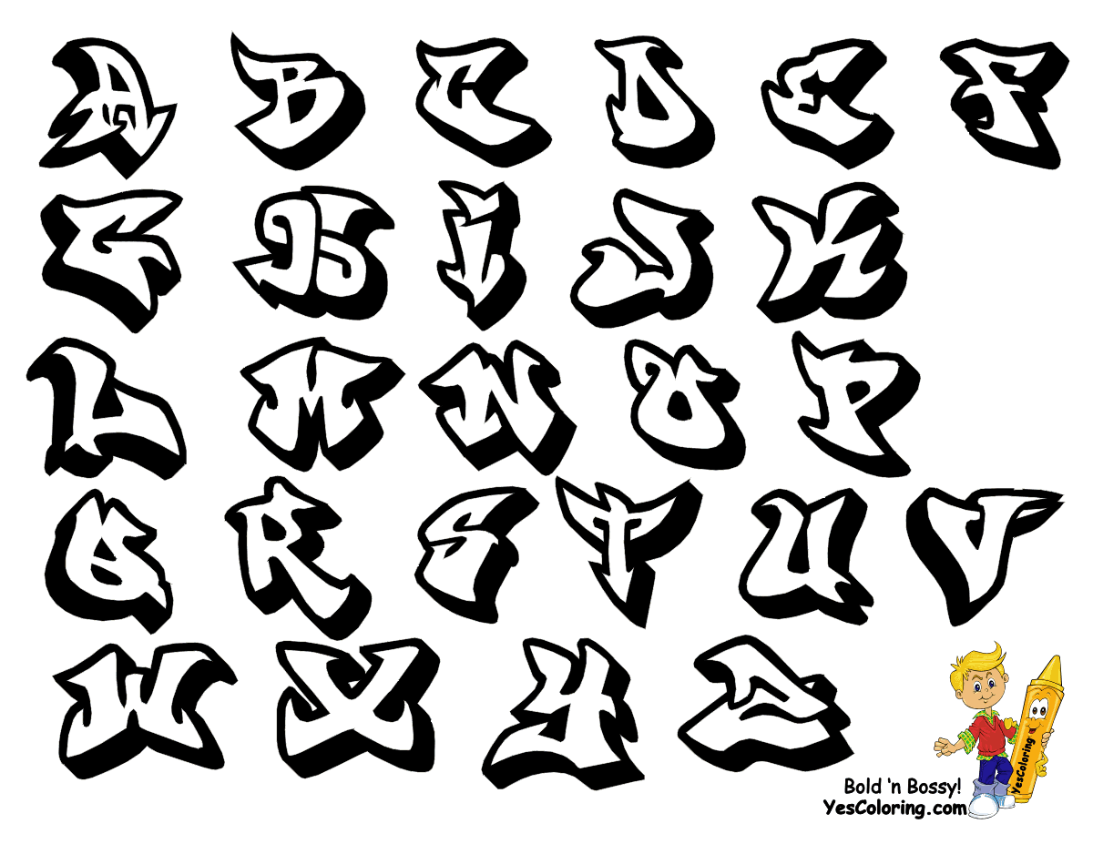 Free Abjad Graffiti Alphabet, Download Free Abjad Graffiti Alphabet png