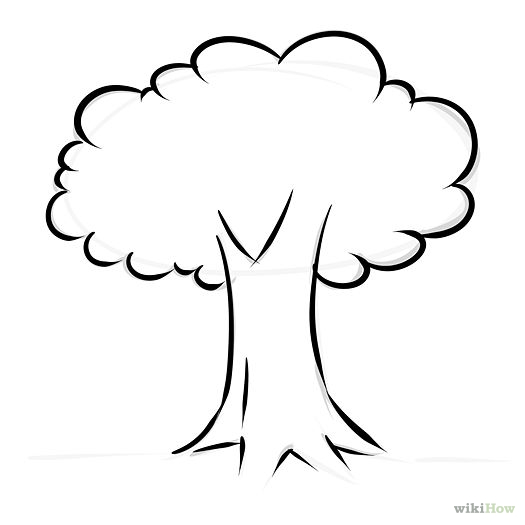 basic tree drawing easy - Clip Art Library