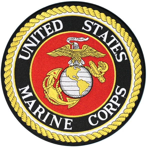 Marine Corps with Eagle Globe and Anchor Large Patch | North Bay 