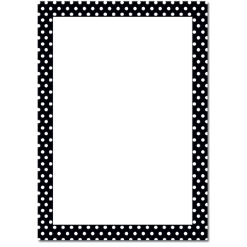 Flat Cards - Polka Dot Border Flat Card