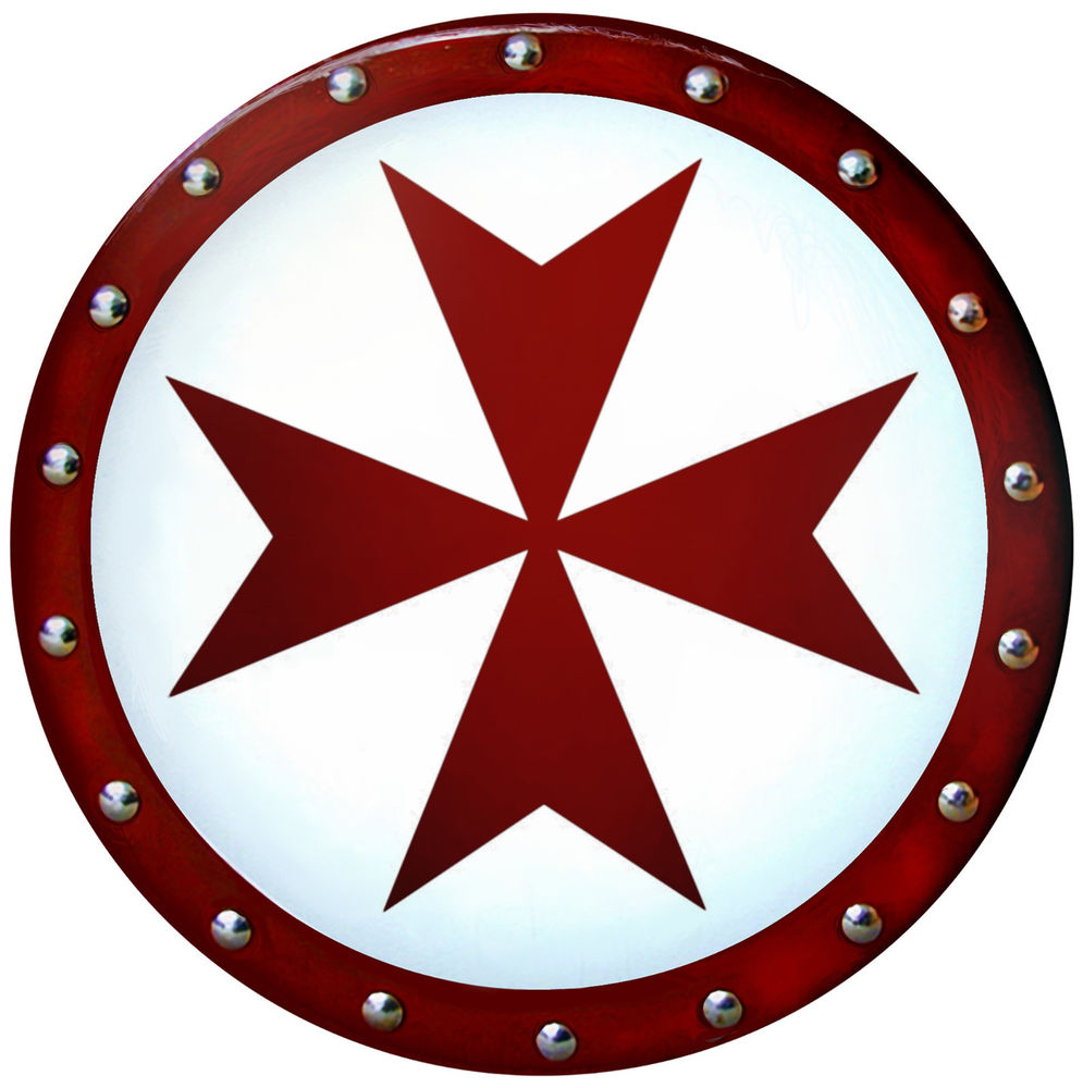 Templar Cross Shield SCA LARP Medieval Armor Maltese Knight 