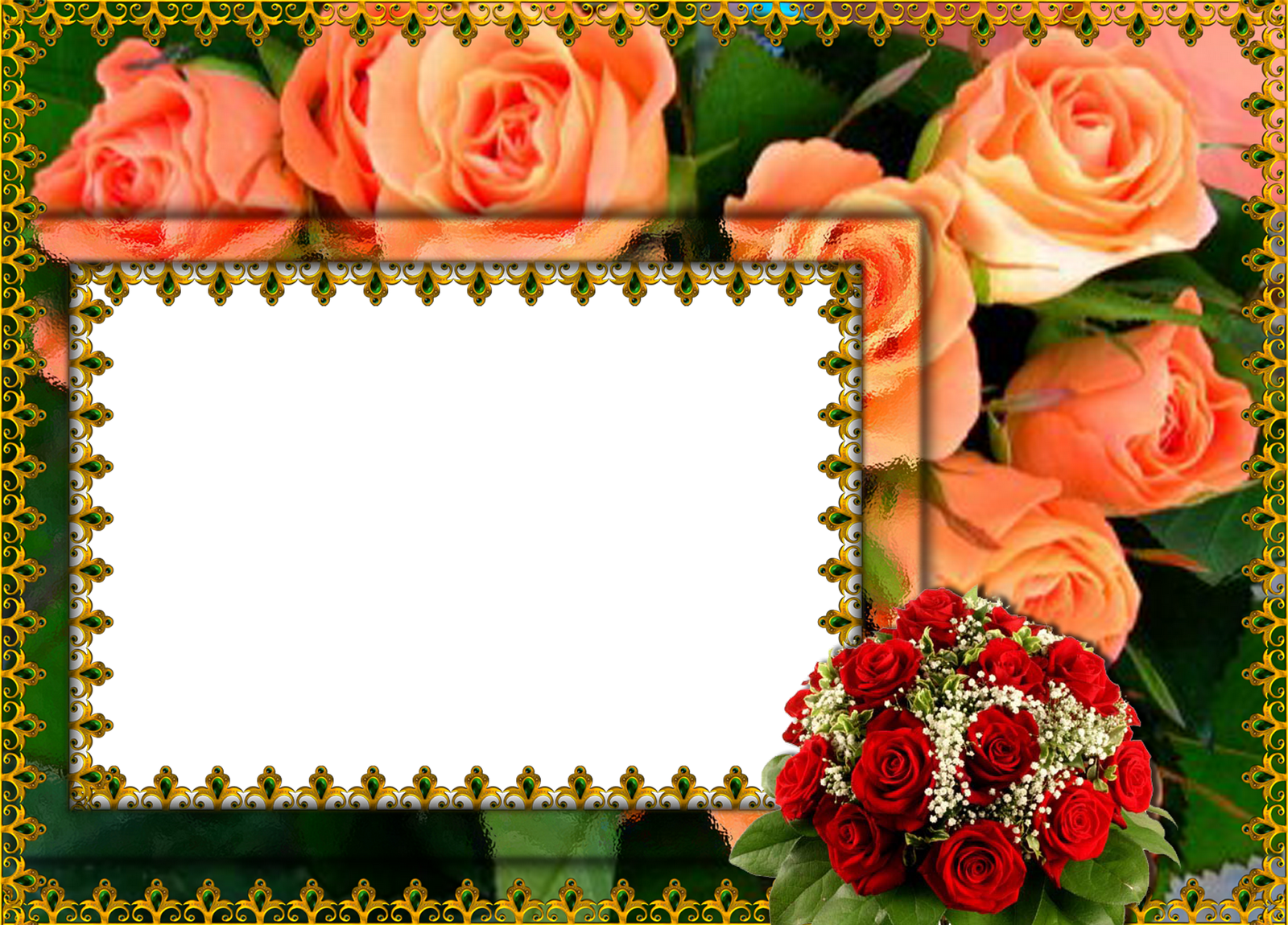 SYED IMRAN: flower frame pack .png