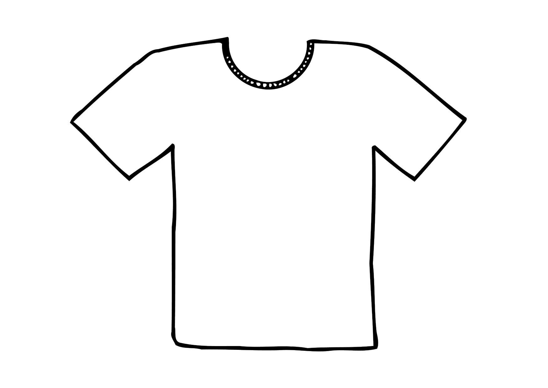 free t shirt outline clip art