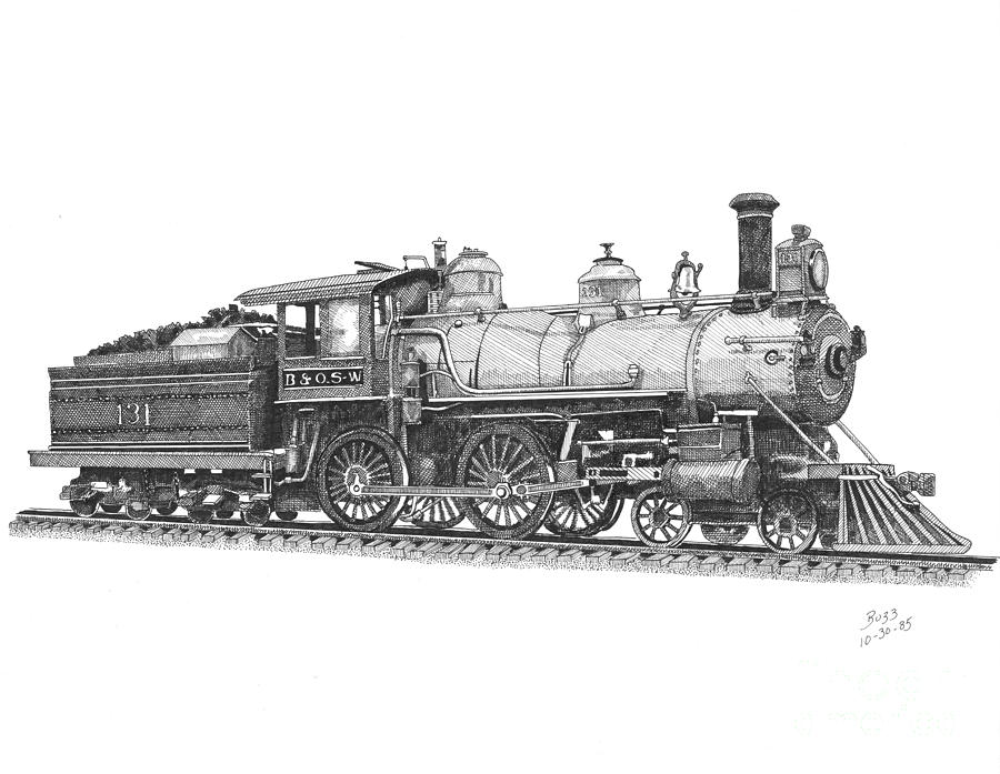 Steam Train Drawings - Gallery