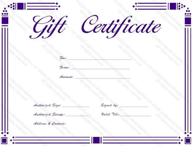 clipart gift certificate template - photo #26