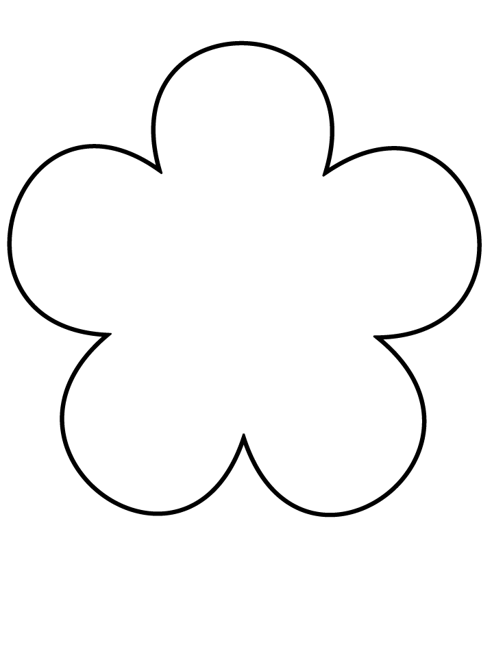 Flower Template. Great for bulletin board. | Templates | Clipart library