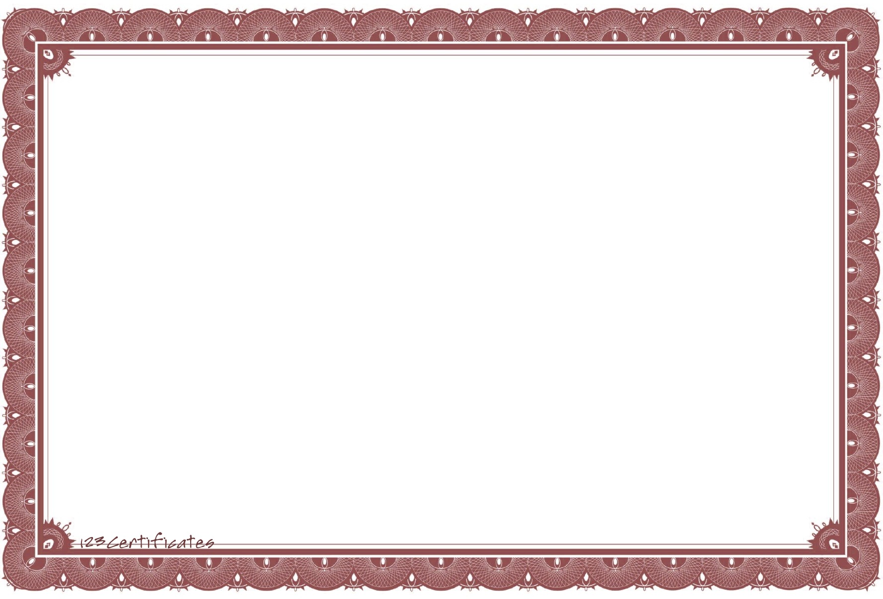 Certificate Template Without Border from clipart-library.com
