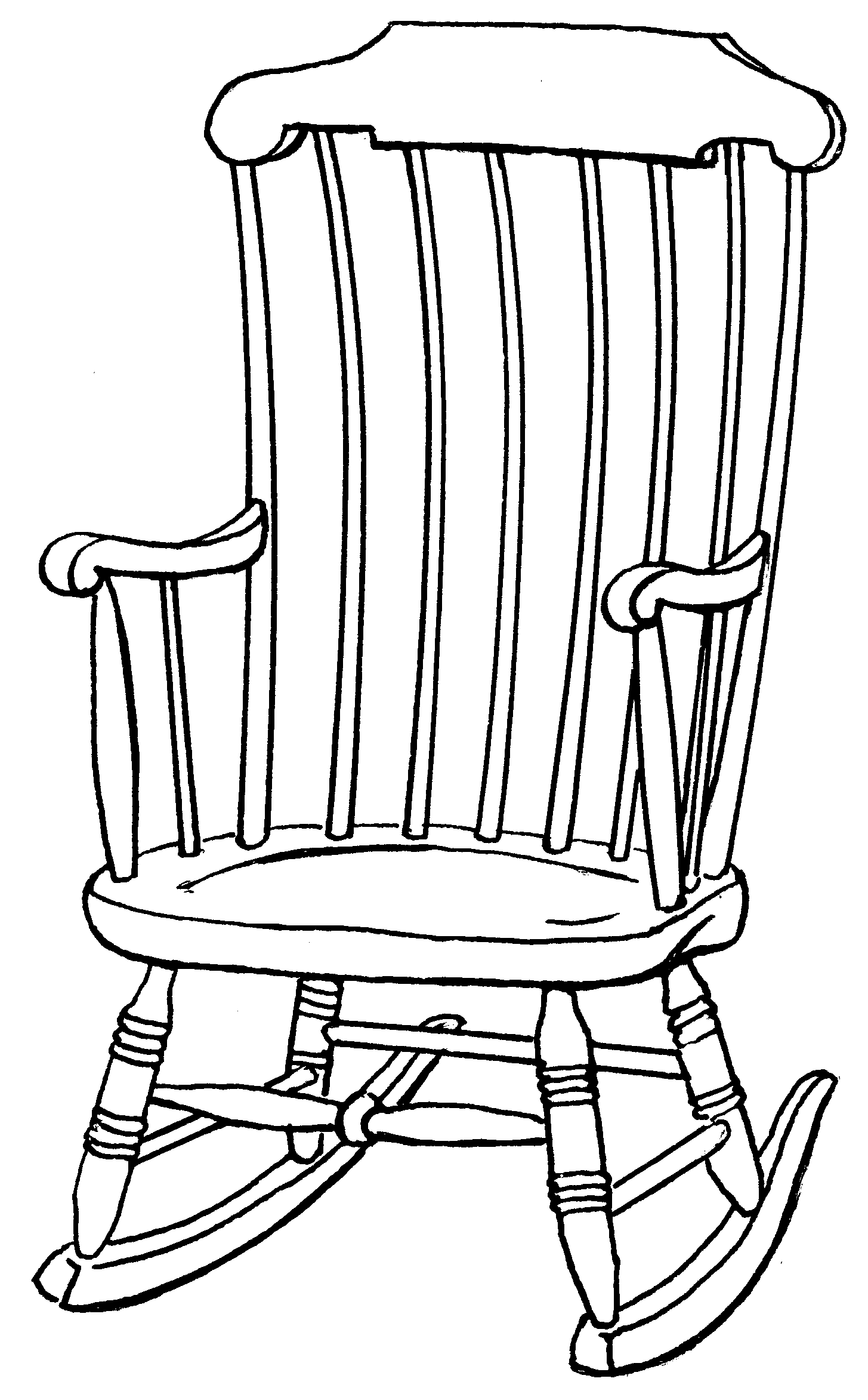 Outline Drawings On Chair - Clipart library