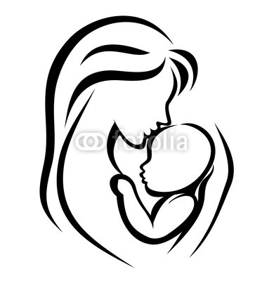 Mother And Baby Drawing | Clipart library - Free Clipart Images