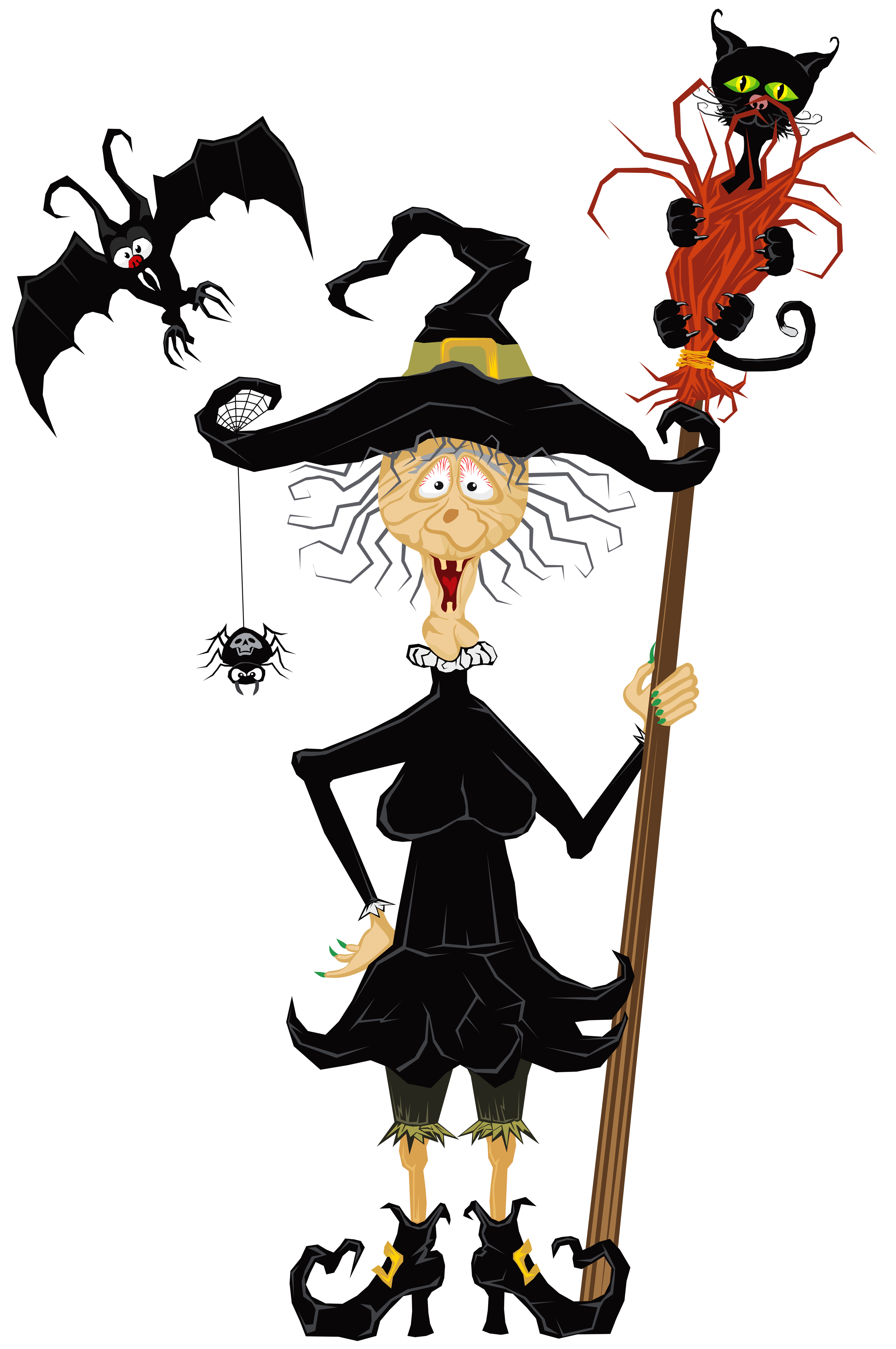 Halloween Creepy Witch PNG Clipart