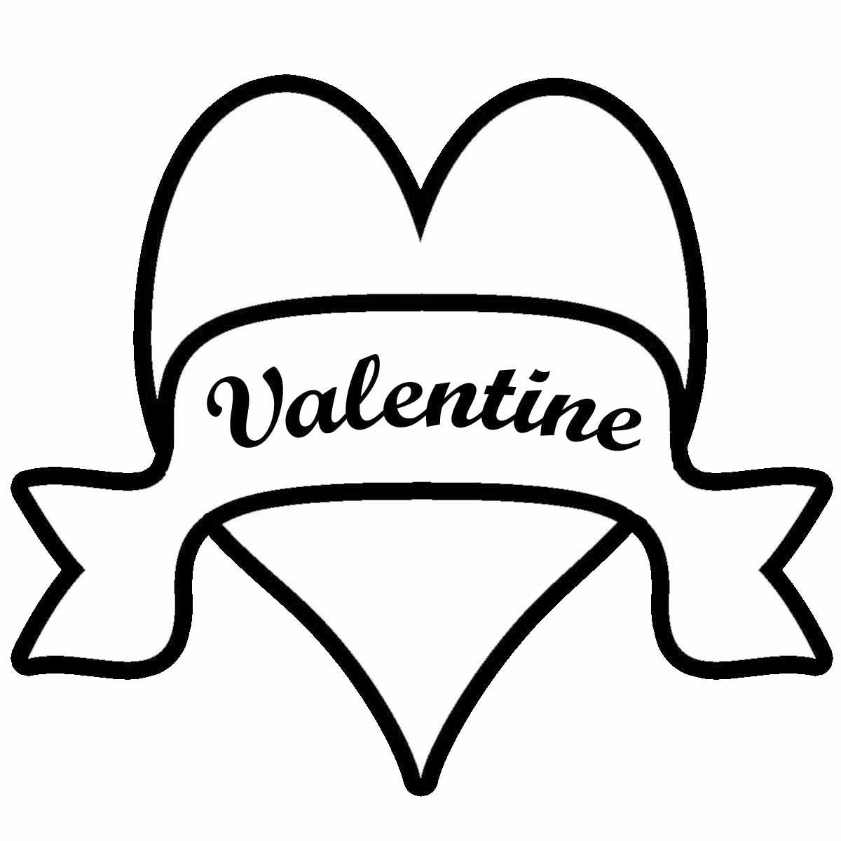 Happy Valentines Day Clipart Black And White Images  Pictures - Becuo