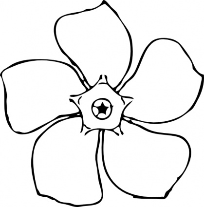 Clip Art Flower Outline | Clipart library - Free Clipart Images