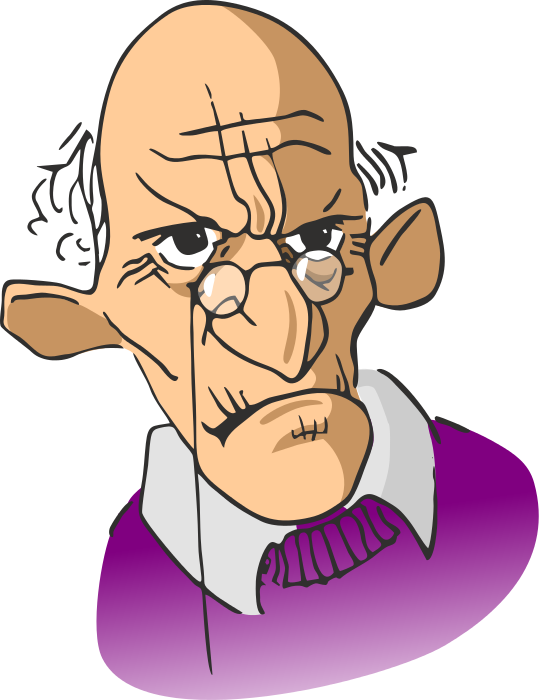 Pix For  Elderly Man Cartoon