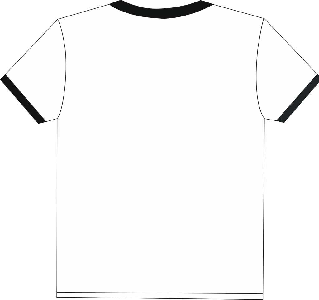 plain white t shirt outline