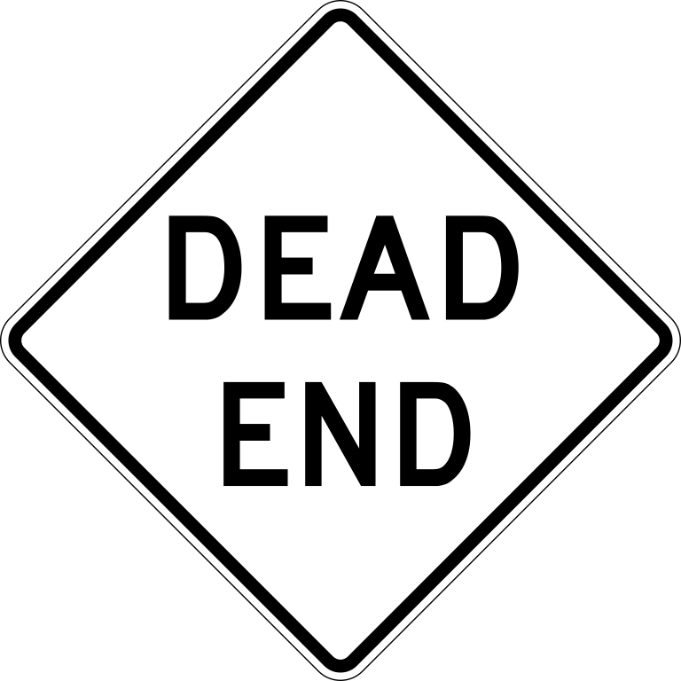 File:Australian road sign - dead end.svg - Wikimedia Commons