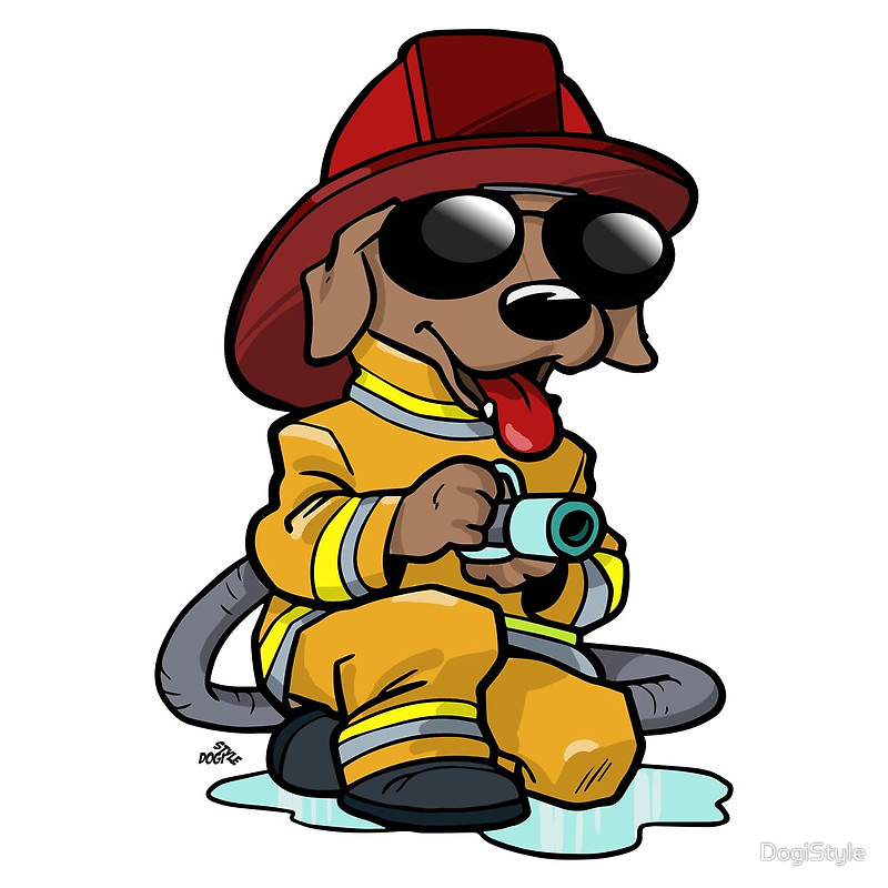 fire dog clipart