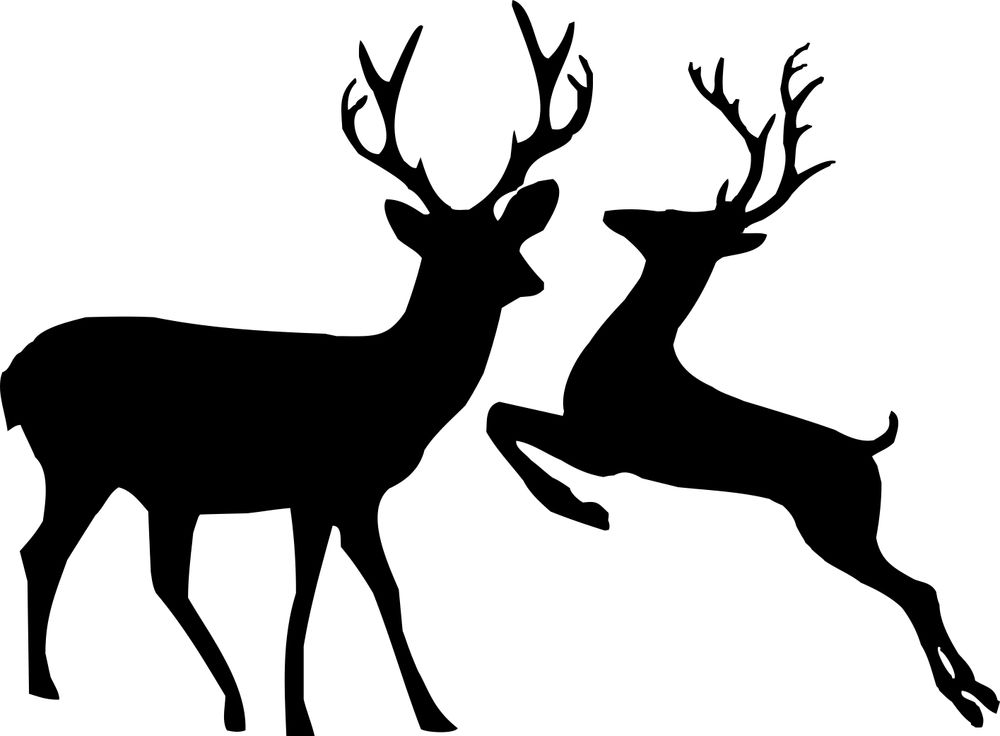 silhouette reindeer xmas | eBay