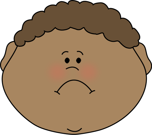 Little Boy Sad Face Clip Art - Little Boy Sad Face Image