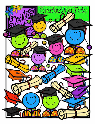 The Creative Chalkboard: New Graduation Clipart!