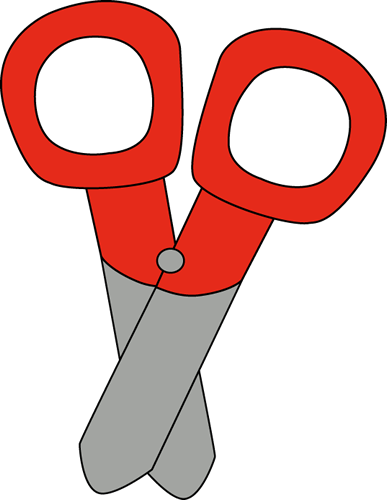 Red Scissors Clip Art - Red Scissors Vector Image