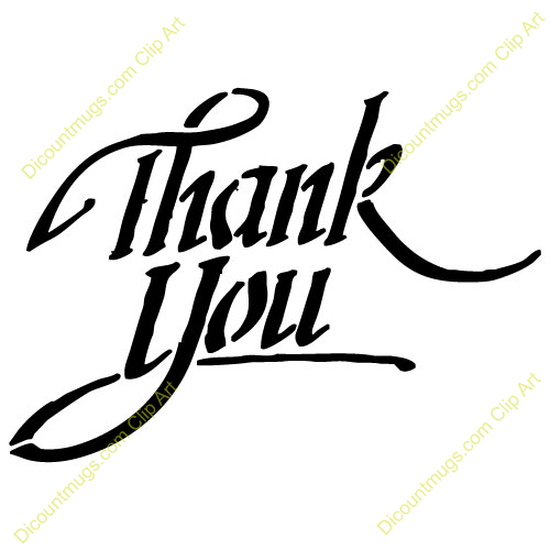 Thank You Clip Art Black And White | Clipart library - Free Clipart 