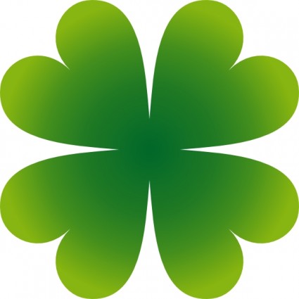 Pierig Four Leaf Clover clip art Free vector in Open office 