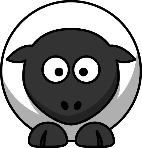 Sheep Cartoon clip art - vector clip art online, royalty free 