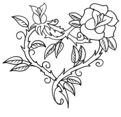 Black And White Flower Tattoo 