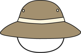 Brown Safari Hat Clip Art - Brown Safari Hat Image