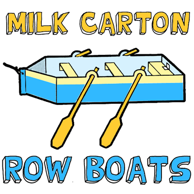 How to Make a Milk Carton Row Boat - Kids Crafts  Activities