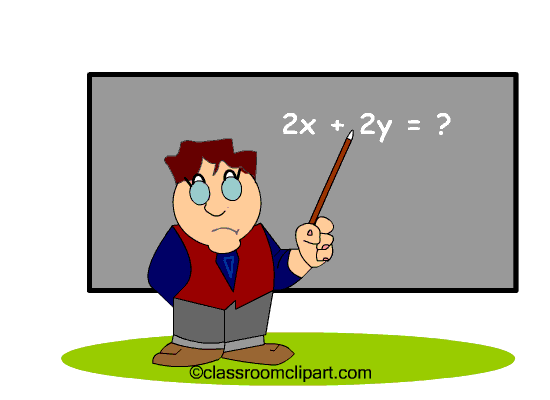Education Animated Clipart: math teacher animation cc : Classroom 