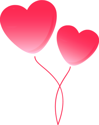 Two Pink Heart Balloons - Free Clip Arts Online | Fotor Photo Editor