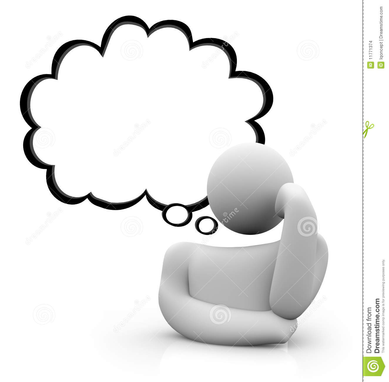 Person Thinking With Thought Bubble | Clipart library - Free Clipart 