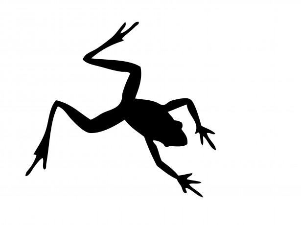 Silhouette Of A Frog - Clipart library