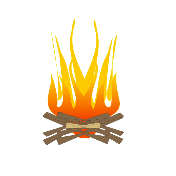 Camping Fire clip art - vector clip art online, royalty free 