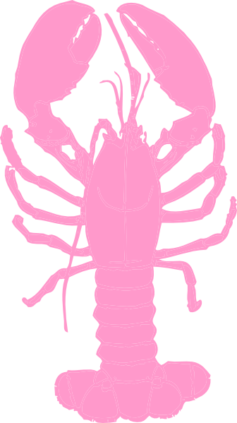 Pink Lobster clip art - vector clip art online, royalty free 