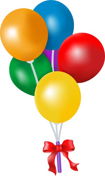 Cartoon Birthday Balloons - Clipart library