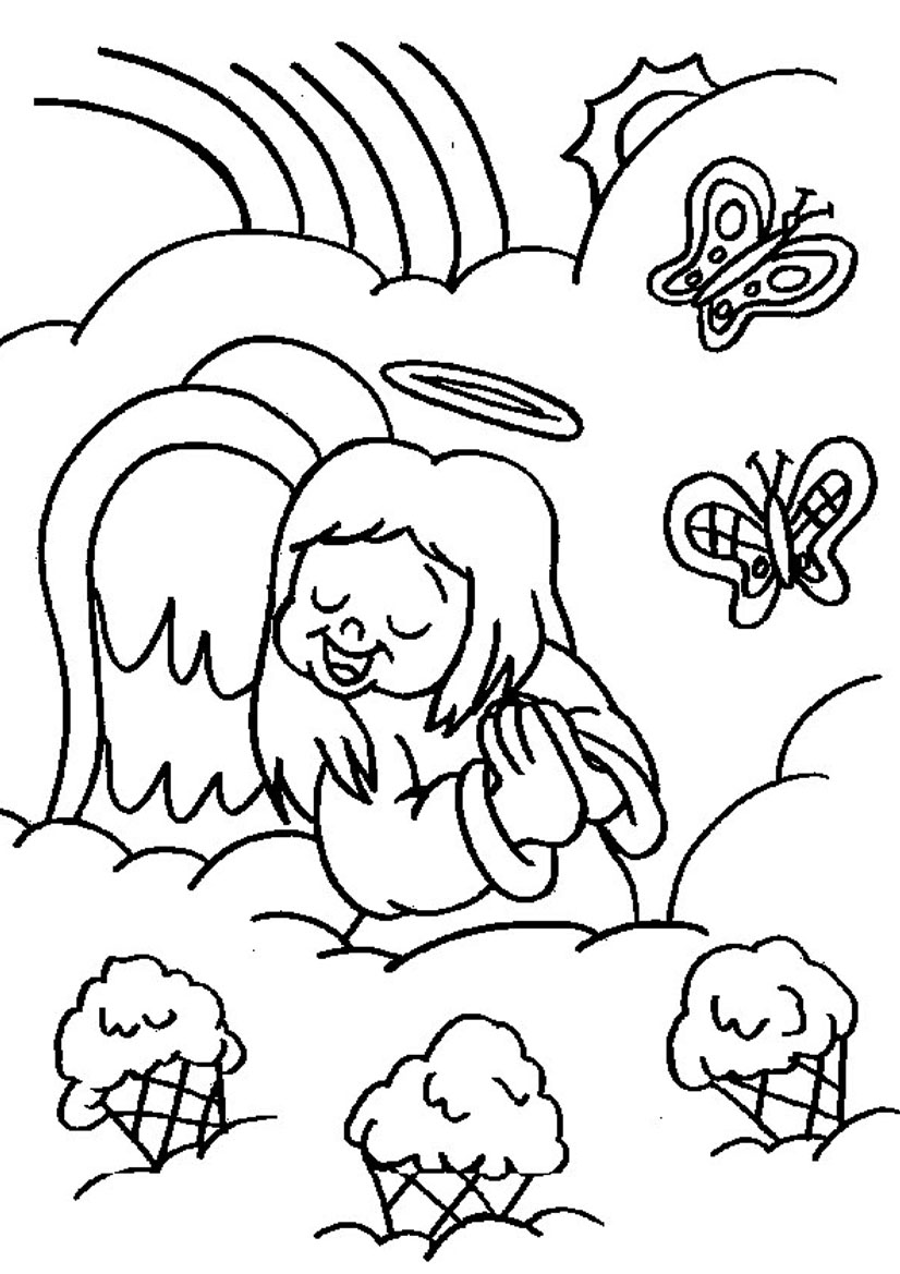 Pictures Angels Singing Free Download Clip Art Colouring Pages Coloring
