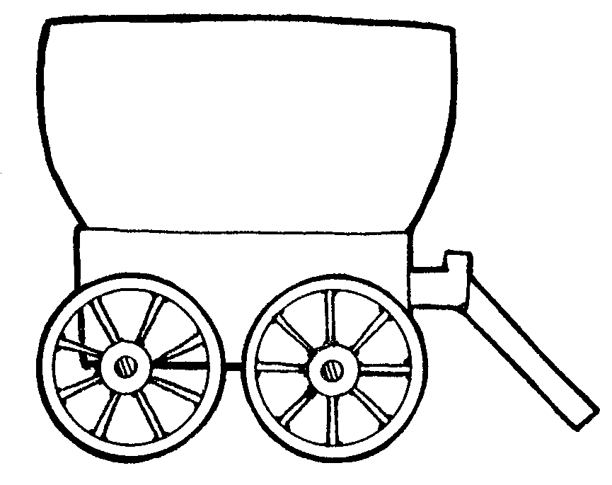 Wagon Clipart Black And White