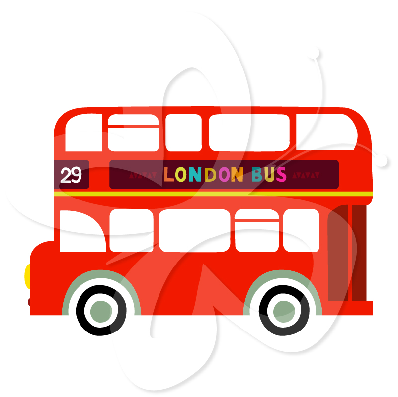 London Double Decker Bus - Creative Clipart Collection