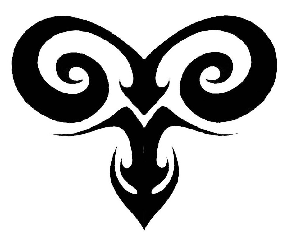 aries symbol tattoo