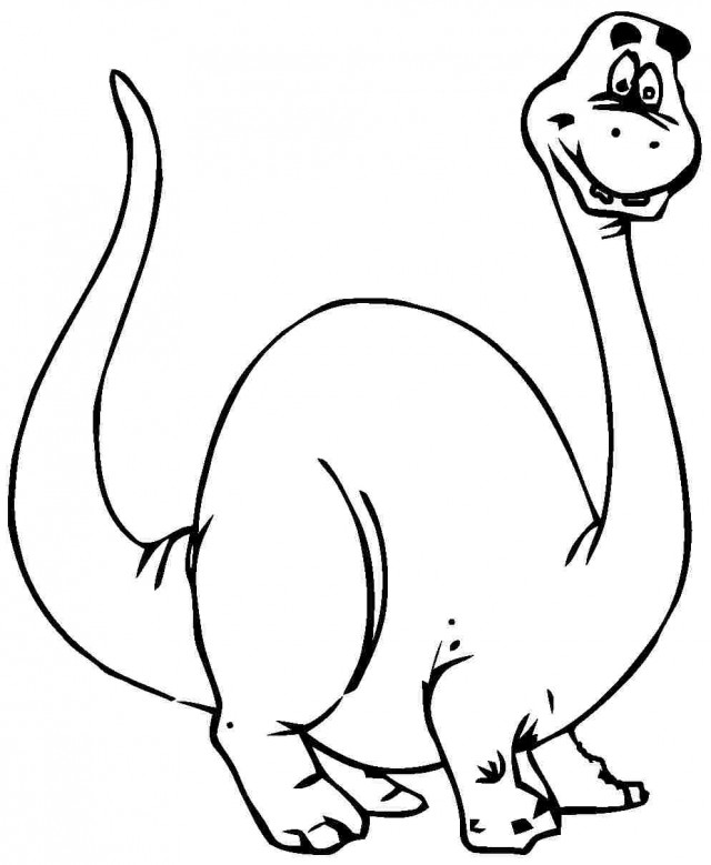 cartoon dinosaurs to colour - Clip Art Library