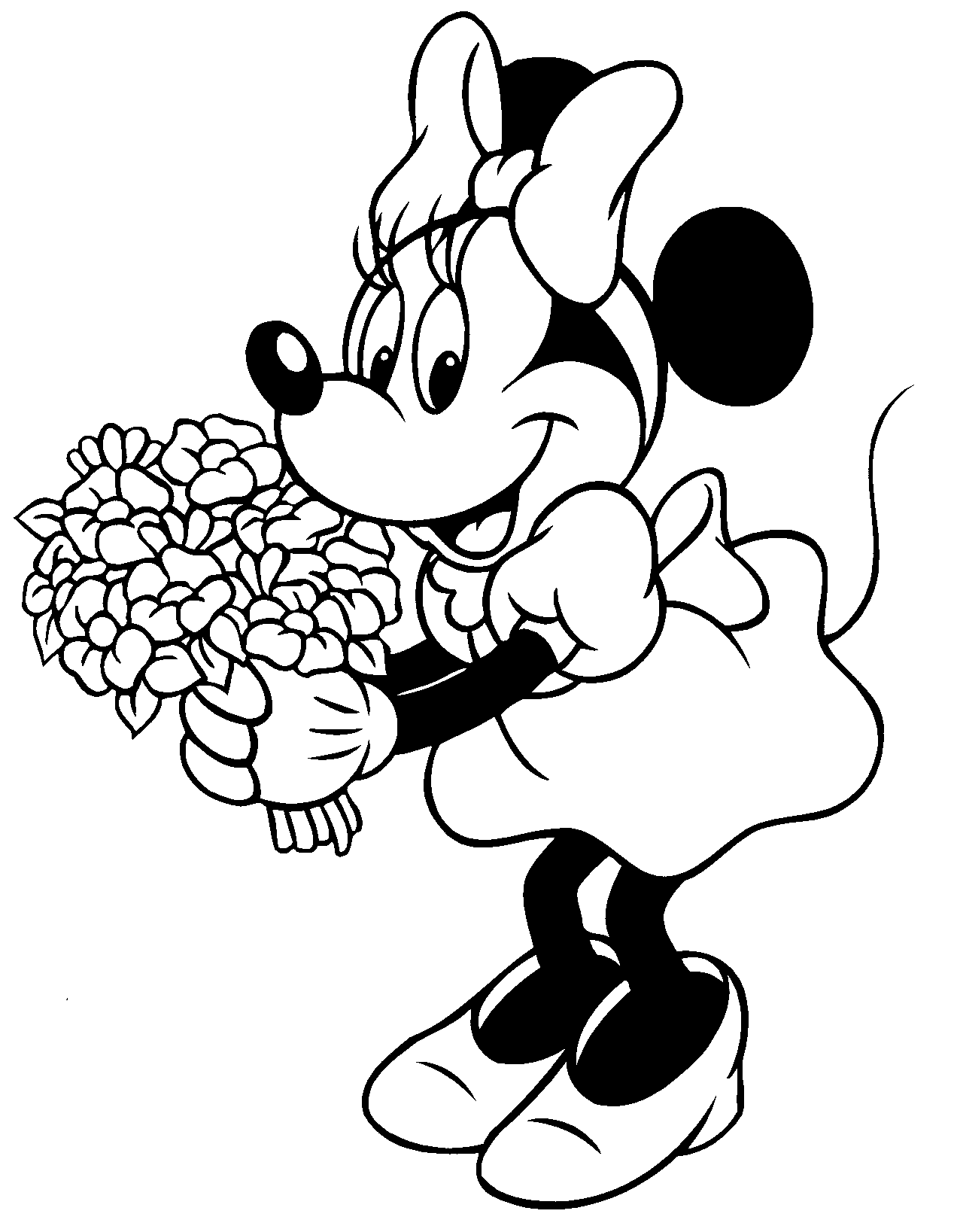 Classic Mickey Mouse Black And White - Clipart library - Clipart library