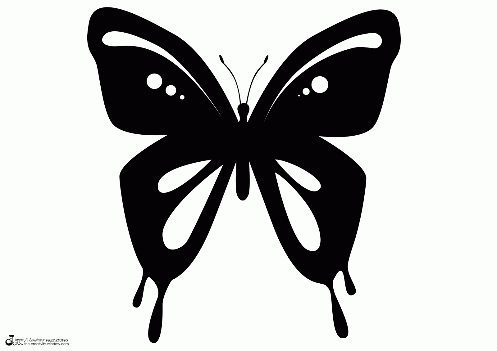 Butterfly Silhouette SVG Butterfly Silhouette Stencil Clip Art